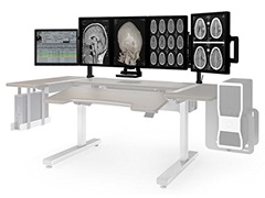 Anthro-Ergotron RAD272GV-WE Steve\x27s Station Essential - Workstation - wenge